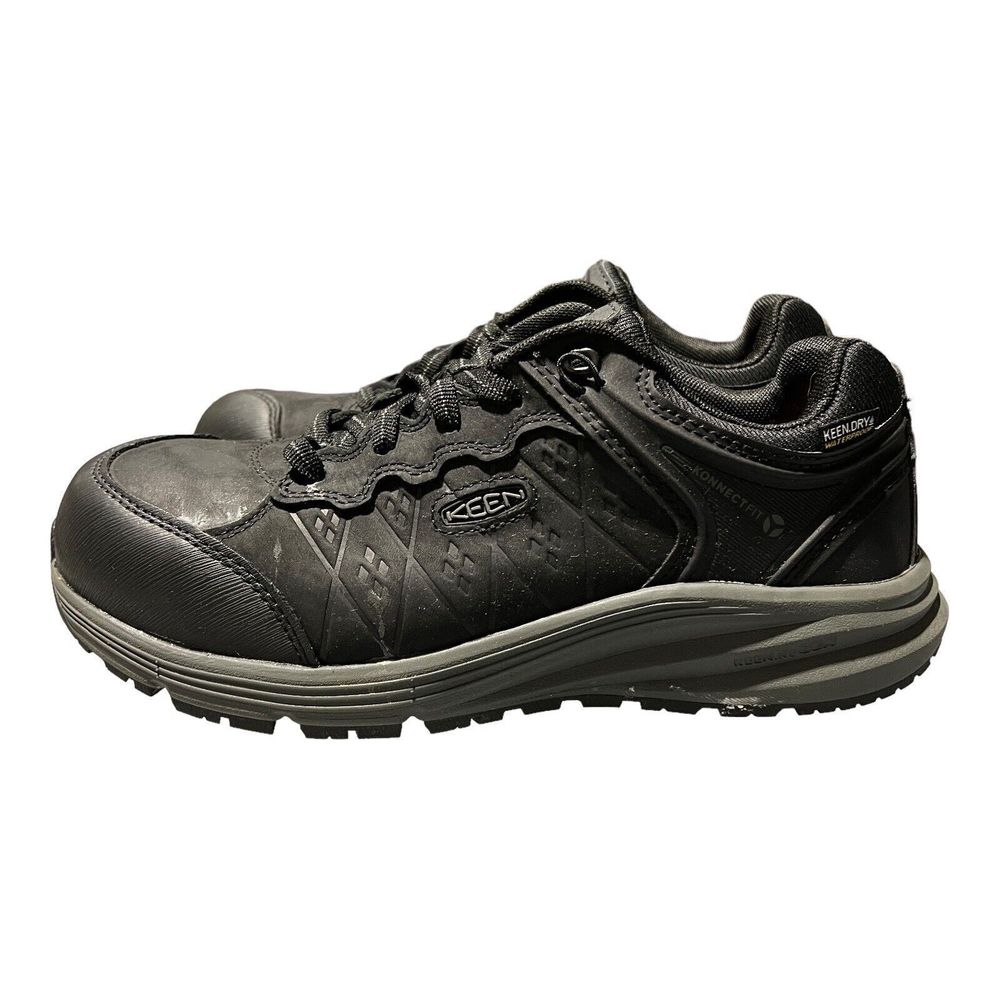Keen 'Vista Energy' Men's 7 D Black EH Slip/Oil Resistant Comp Toe Work Shoe - Picture 4 of 10
